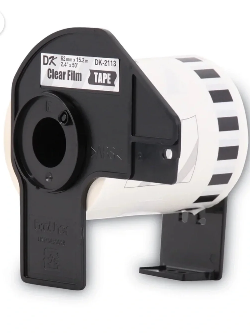 BROTHER Genuine DK-2113 Continuous Lenght Black on Clear Film Tape for Brother Q